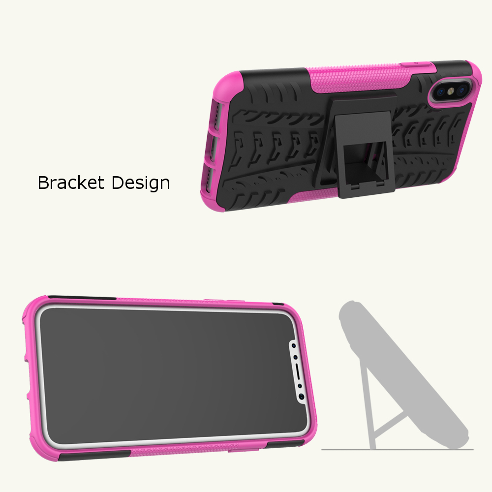 Bakeeytrade-2-in-1-Armor-Kickstand-TPU--PC-Hybrid-Case-Caver-for-iPhone-X-1239124-5