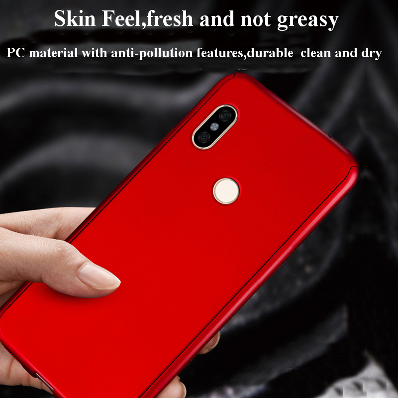 Bakeeytrade-2-in-1-Double-Dip-360deg-Full-Protection-PC-With-Screen-Protector-for-Xiaomi-Redmi-Note--1329069-2
