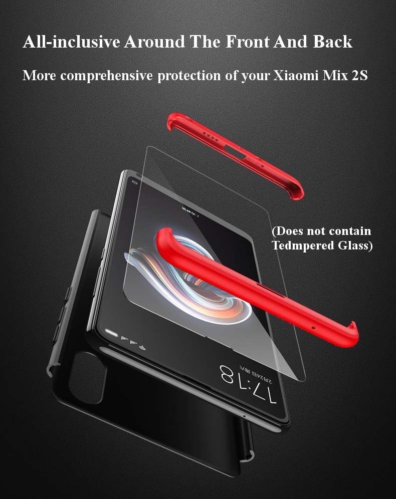 Bakeeytrade-3-in-1-Double-Dip-360deg-Full-Protection-PC-Protective-Case-For-Xiaomi-Mi-MIX-2S-Non-ori-1296114-3