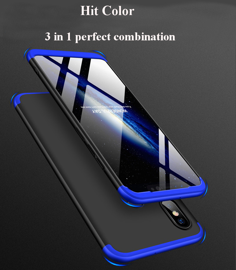 Bakeeytrade-3-in-1-Double-Dip-360deg-Hard-PC-Full-Protective-Case-For-Xiaomi-Mi8-Mi-8-621-inch-Non-o-1330428-1