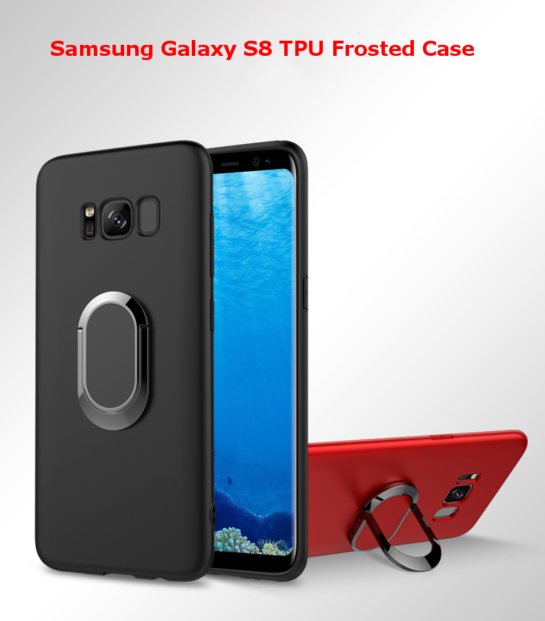 Bakeeytrade-360deg-Adjustable-Metal-Ring-Kickstand-Magnetic-Frosted-Soft-TPU-Case-for-Samsung-Galaxy-1168963-1