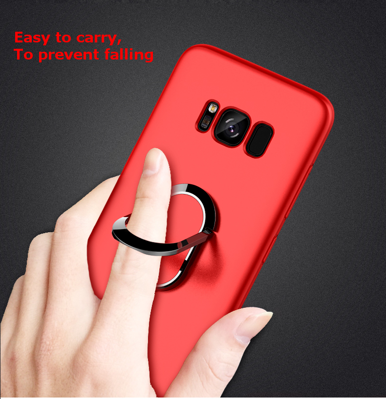 Bakeeytrade-360deg-Adjustable-Metal-Ring-Kickstand-Magnetic-Frosted-Soft-TPU-Case-for-Samsung-Galaxy-1168963-4
