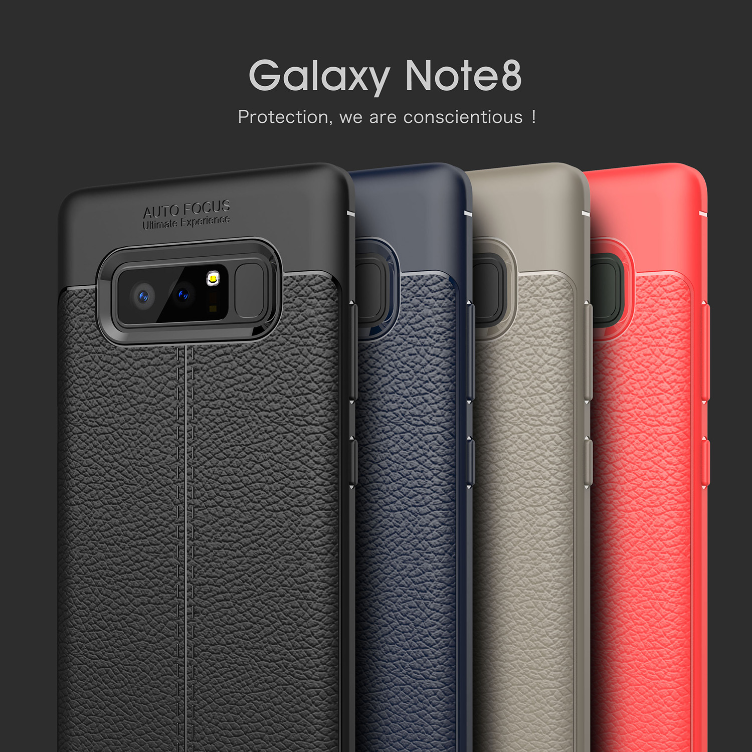 Bakeeytrade-Anti-Fingerprint-Soft-TPU-Litchi-Leather-Case-Cover-for-Samsung-Galaxy-Note-8S8S8-Plus-1206658-1