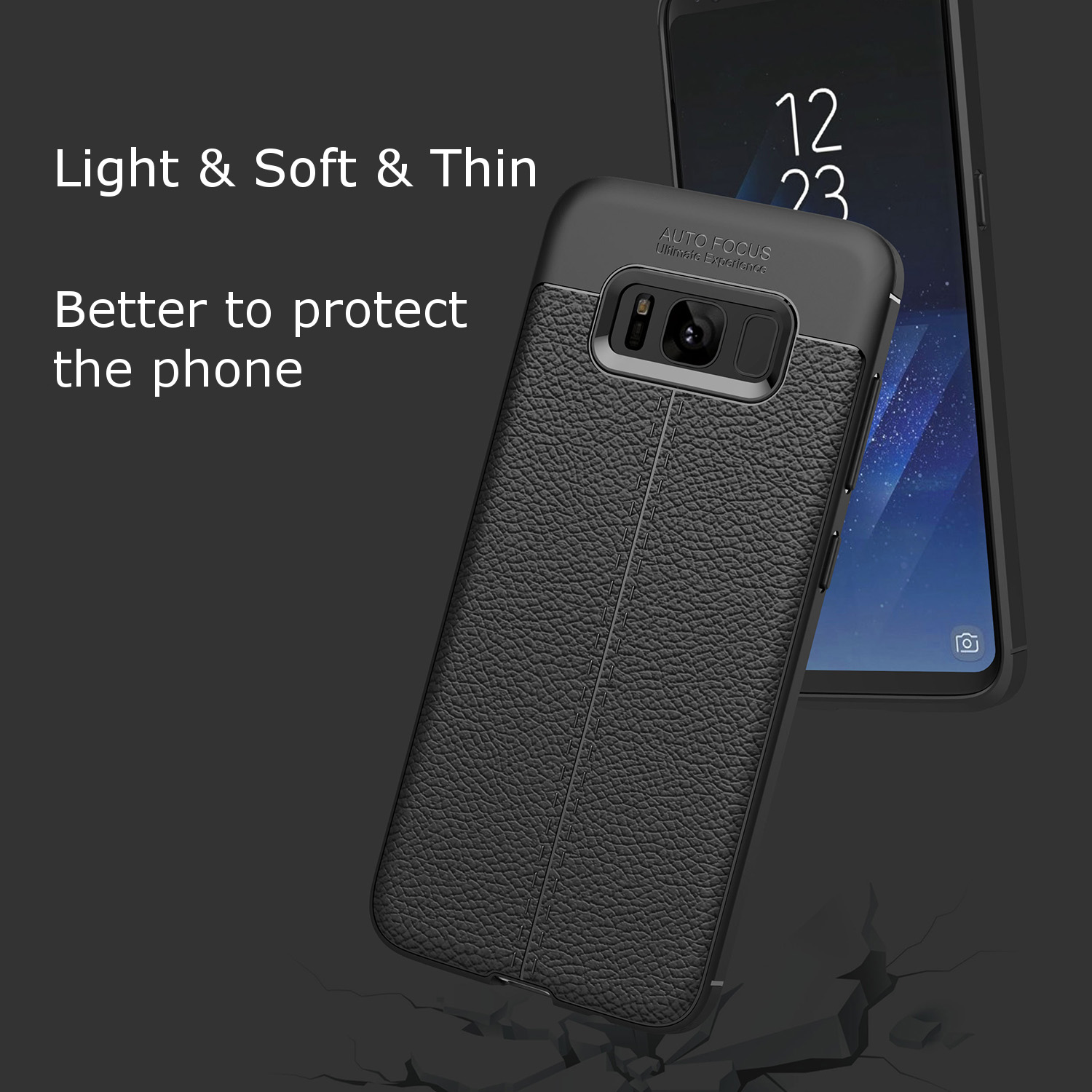 Bakeeytrade-Anti-Fingerprint-Soft-TPU-Litchi-Leather-Case-Cover-for-Samsung-Galaxy-Note-8S8S8-Plus-1206658-4