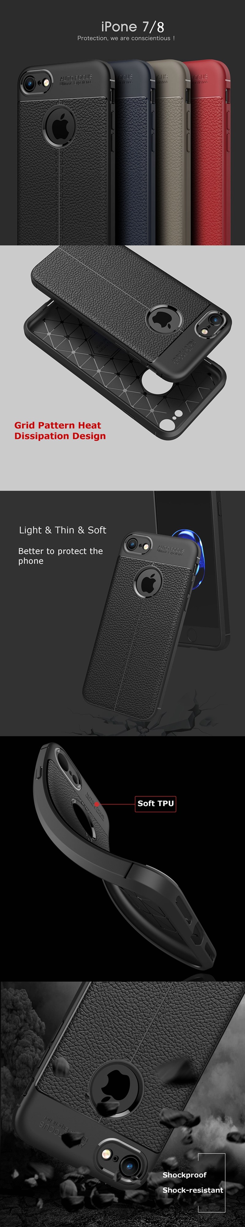 Bakeeytrade-Anti-Fingerprint-Soft-TPU-Litchi-Leather-Case-Cover-for-iPhone-X787Plus8Plus6Plus6sPlus-1203025-4