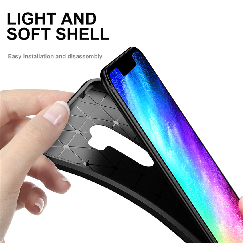 Bakeeytrade-Carbon-Fiber-Pattern-Shockproof-Silicone-Back-Cover-Protective-Case-for-Xiaomi-Pocophone-1380211-4