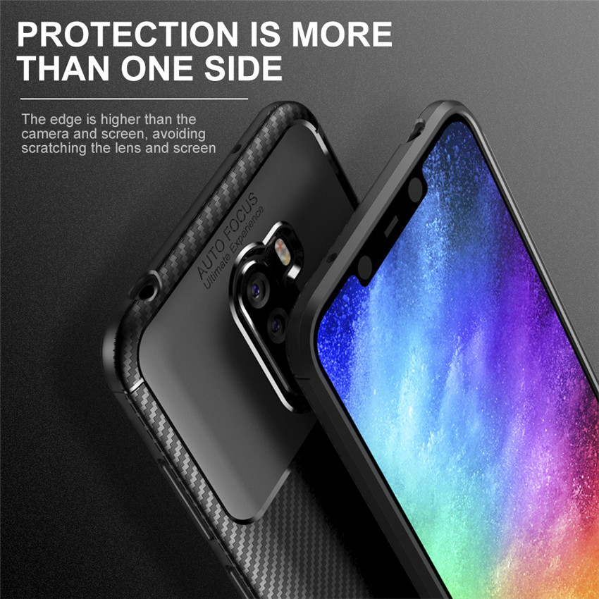 Bakeeytrade-Carbon-Fiber-Pattern-Shockproof-Silicone-Back-Cover-Protective-Case-for-Xiaomi-Pocophone-1380211-7