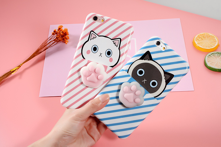 Bakeeytrade-Cartoon-3D-Squishy-Squeeze-Slow-Rising-Cat-Claws-Soft-TPU-Case-for-iPhone-6-6s-6Plus-6sP-1168398-1