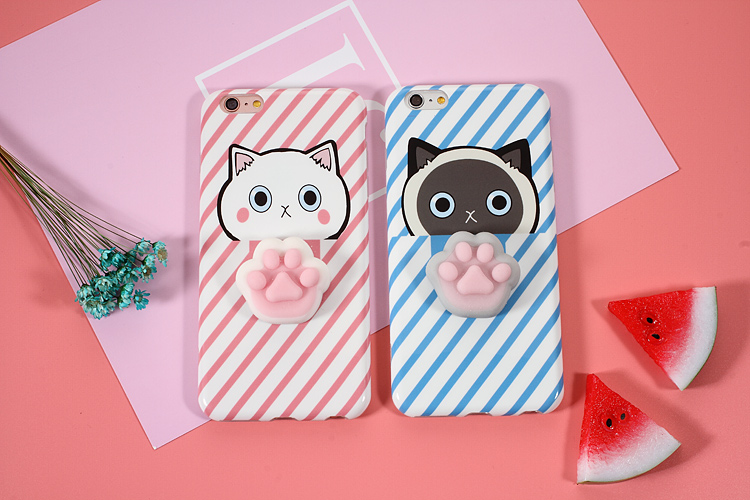 Bakeeytrade-Cartoon-3D-Squishy-Squeeze-Slow-Rising-Cat-Claws-Soft-TPU-Case-for-iPhone-6-6s-6Plus-6sP-1168398-3