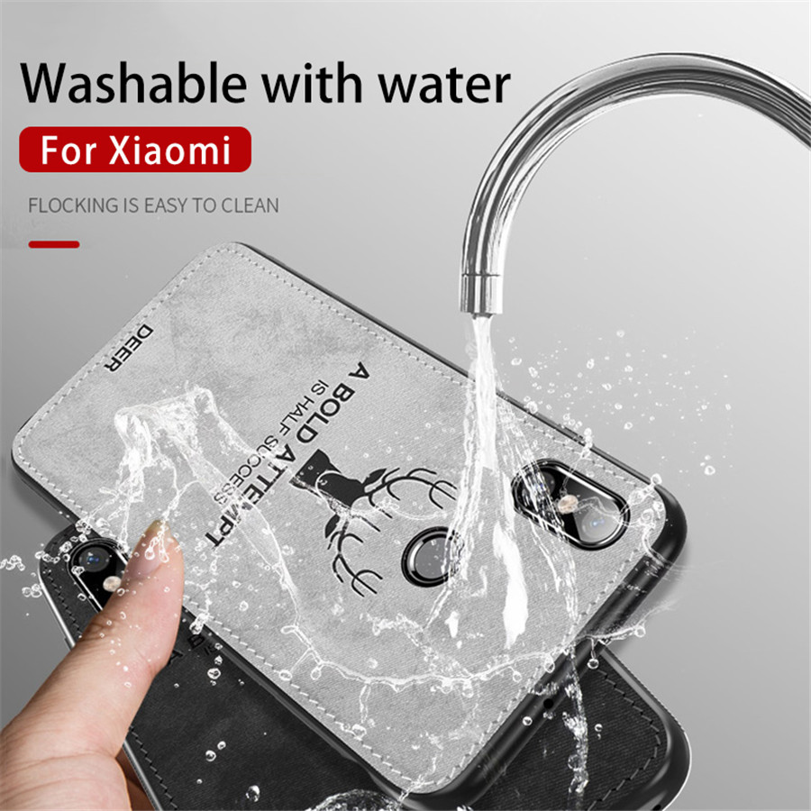 Bakeeytrade-Deer-Shockproof-Cloth--Soft-TPU-Back-Cover-Protective-Case-for-Xiaomi-Mi-A2-Mi-6X-Mi6X-1373868-6