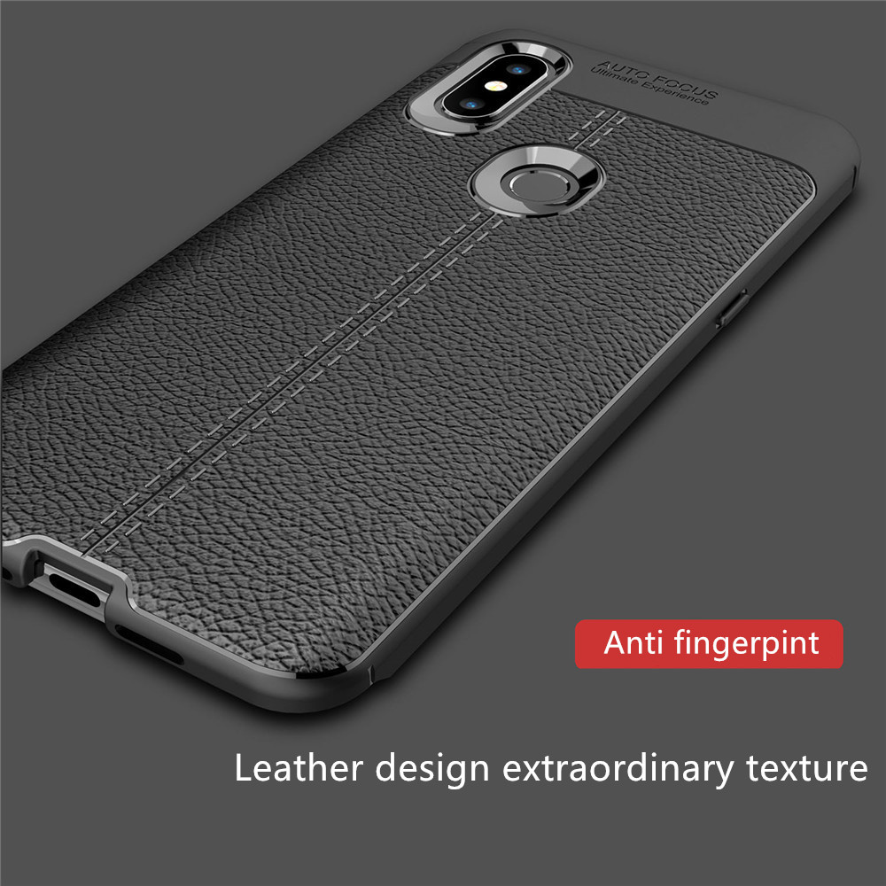 Bakeeytrade-Litchi-Pattern-Shockproof-Soft-TPU-Back-Cover-Protective-Case-for-Xiaomi-Mi-Mix-3-Non-or-1483858-5