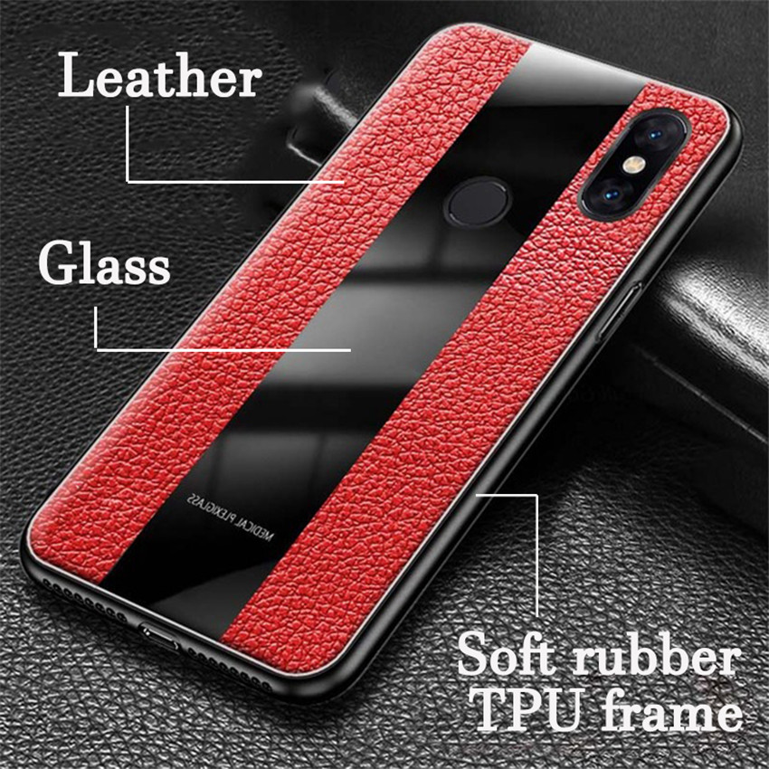 Bakeeytrade-Luxury-Shockproof-PU-Leather--Soft-TPU-Back-Cover-Protective-Case-for-Xiaomi-Mi-Max-3-1461362-1