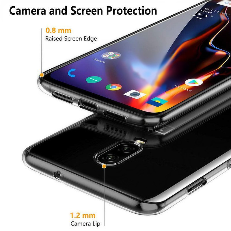 Bakeeytrade-Transparent-Shockproof-Soft-TPU-Back-Cover-Protective-Case-for-OnePlus-6T-1397837-2