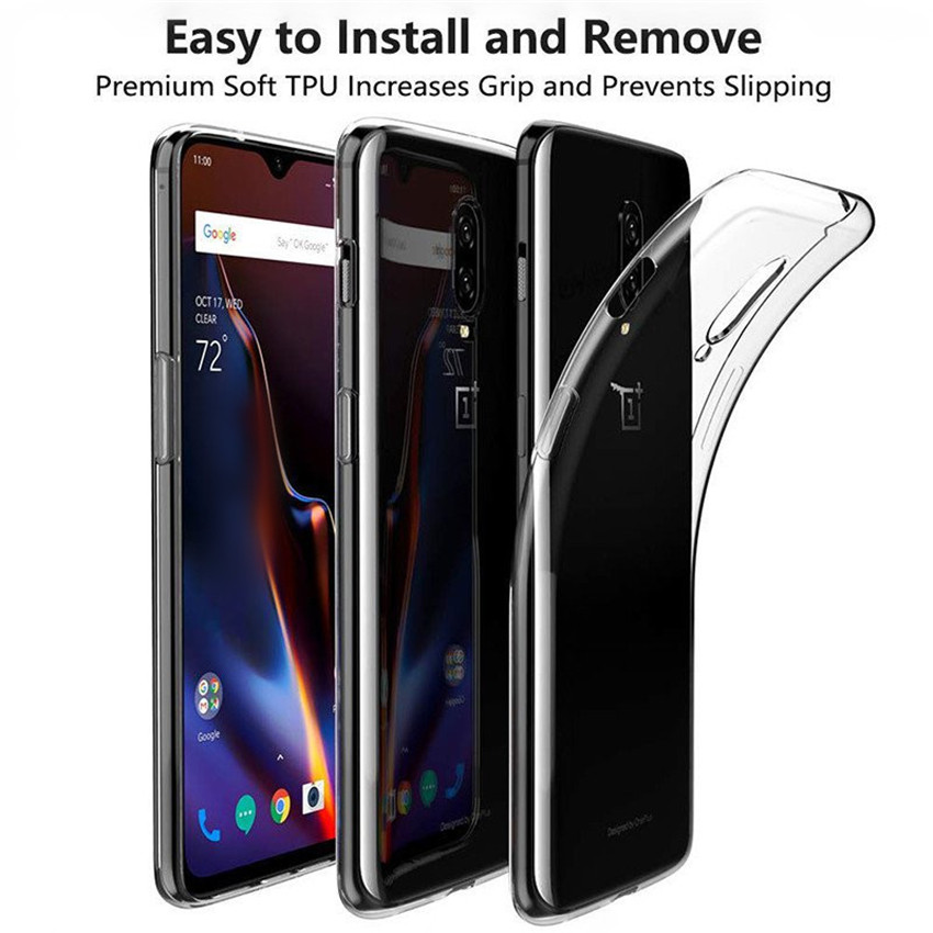 Bakeeytrade-Transparent-Shockproof-Soft-TPU-Back-Cover-Protective-Case-for-OnePlus-6T-1397837-3