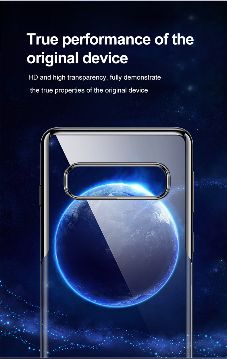 Baseus-Plating-Transparent-Shockproof-Soft-TPU-Back-Cover-Protective-Case-for-Samsung-Galaxy-S10-1457856-2