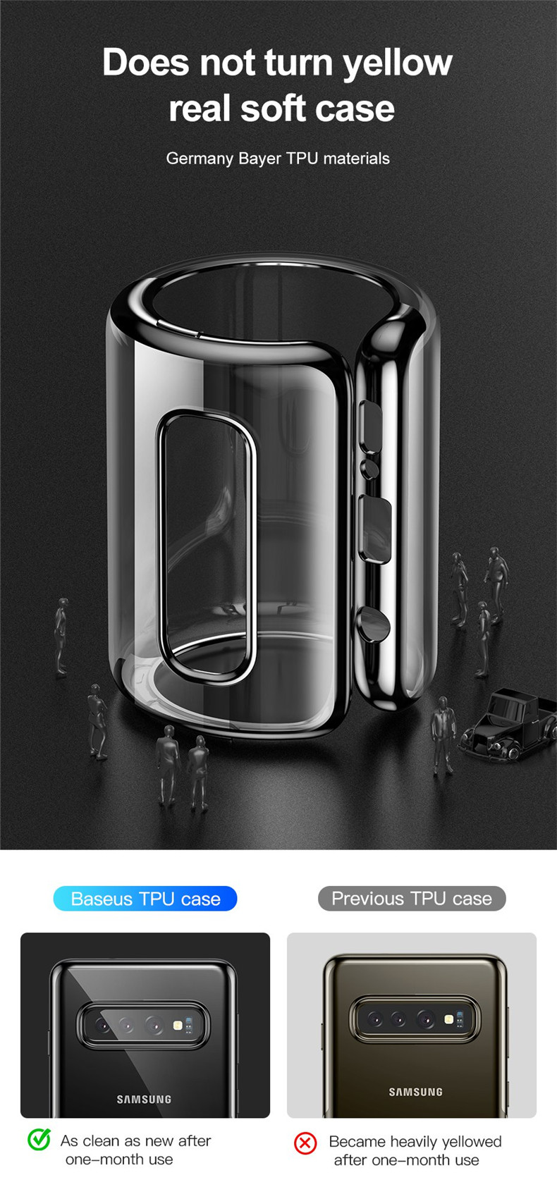 Baseus-Plating-Transparent-Shockproof-Soft-TPU-Back-Cover-Protective-Case-for-Samsung-Galaxy-S10-1457856-6