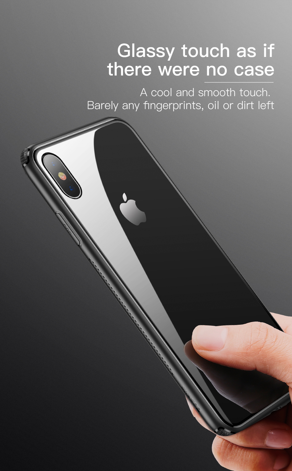 Baseus-Protective-Case-For-iPhone-XS-Clear-Scratch-Resistant-Tempered-Glass-Back-CoverSoft-TPU-Frame-1357558-3