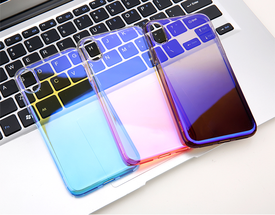 Baseus-Protective-Case-For-iPhone-XS-Gradient-Glow-Shockproof-Soft-TPU-Back-Cover-1371010-10