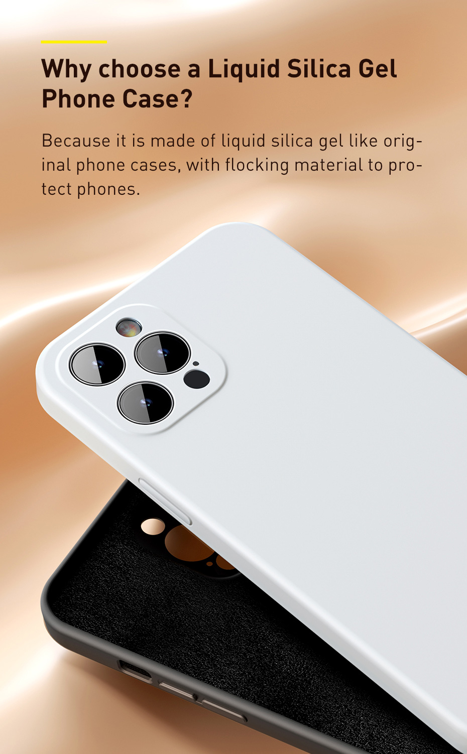 Baseus-for-iPhone-12-Case-Dirtproof-Anti-Fingerprint-Shockproof-with-Lens-Protector-Liquid-Silicone--1759273-2