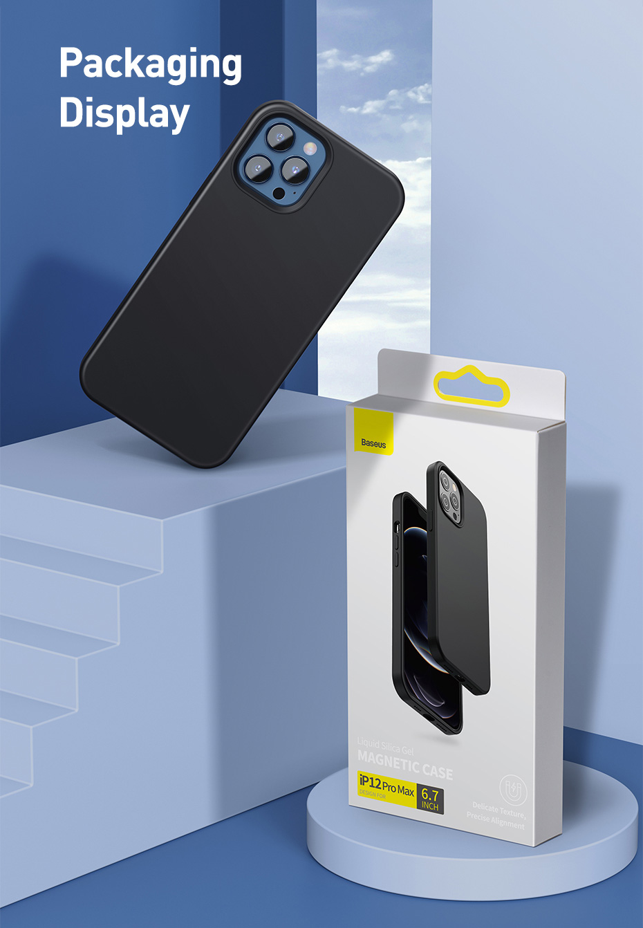 Baseus-for-iPhone-12-Mini-54quot-Set-of-Accessories-Case-Magnetic-Anti-Fingerprint-Shockproof-Protec-1811815-14