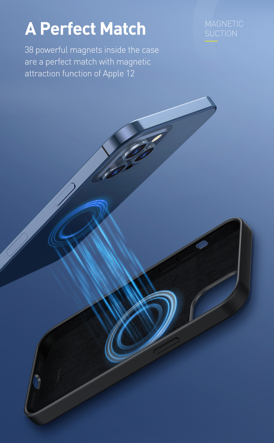 Baseus-for-iPhone-12-Mini-54quot-Set-of-Accessories-Case-Magnetic-Anti-Fingerprint-Shockproof-Protec-1811815-3