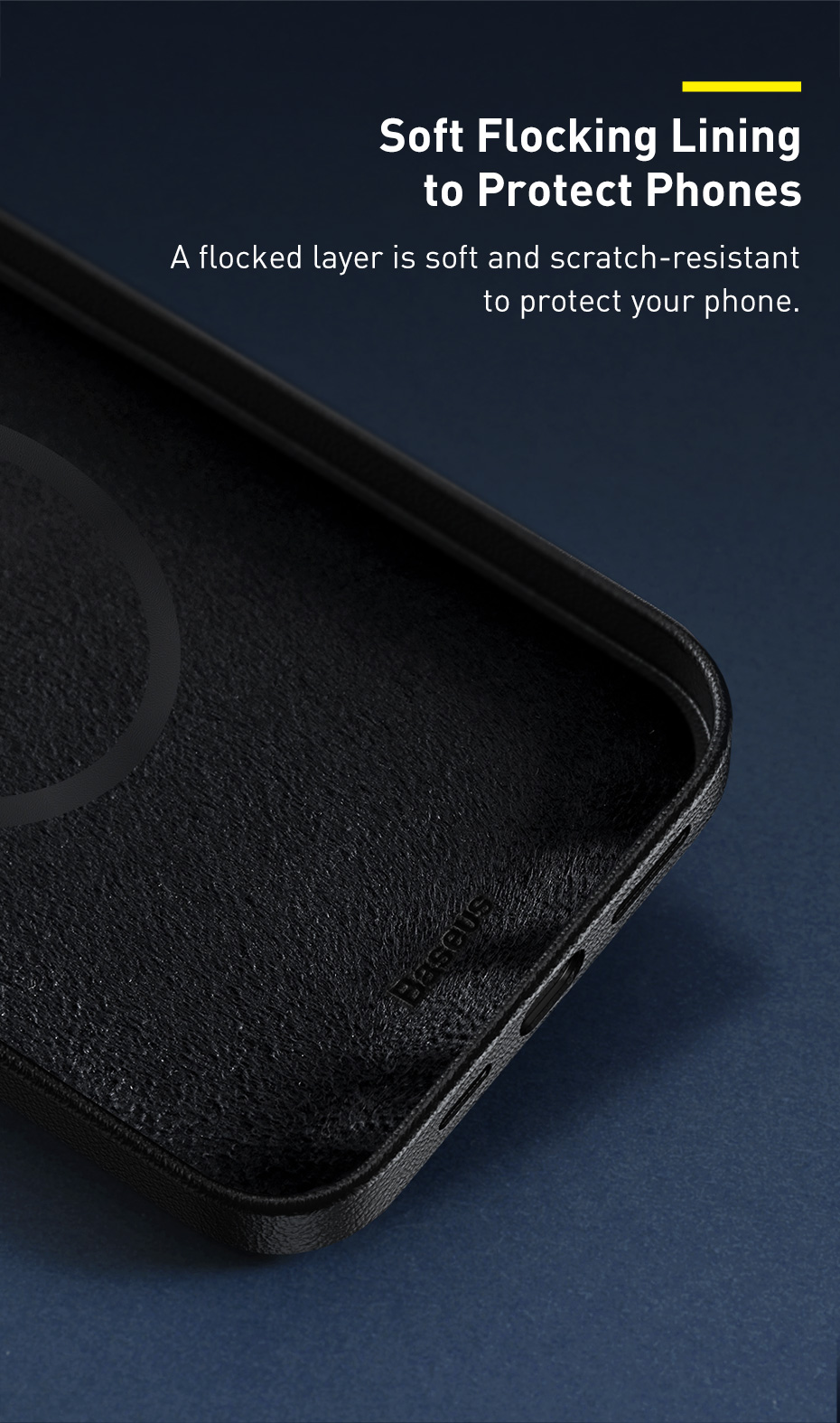 Baseus-for-iPhone-12-Mini-Case-Magnetic-Anti-Fingerprint-Shockproof-PU-Leather-Protective-Case-Back--1770978-4