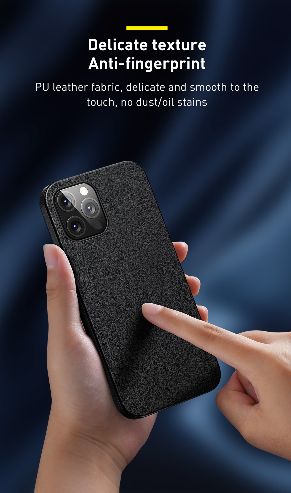 Baseus-for-iPhone-12-Mini-Case-Magnetic-Anti-Fingerprint-Shockproof-PU-Leather-Protective-Case-Back--1770978-5