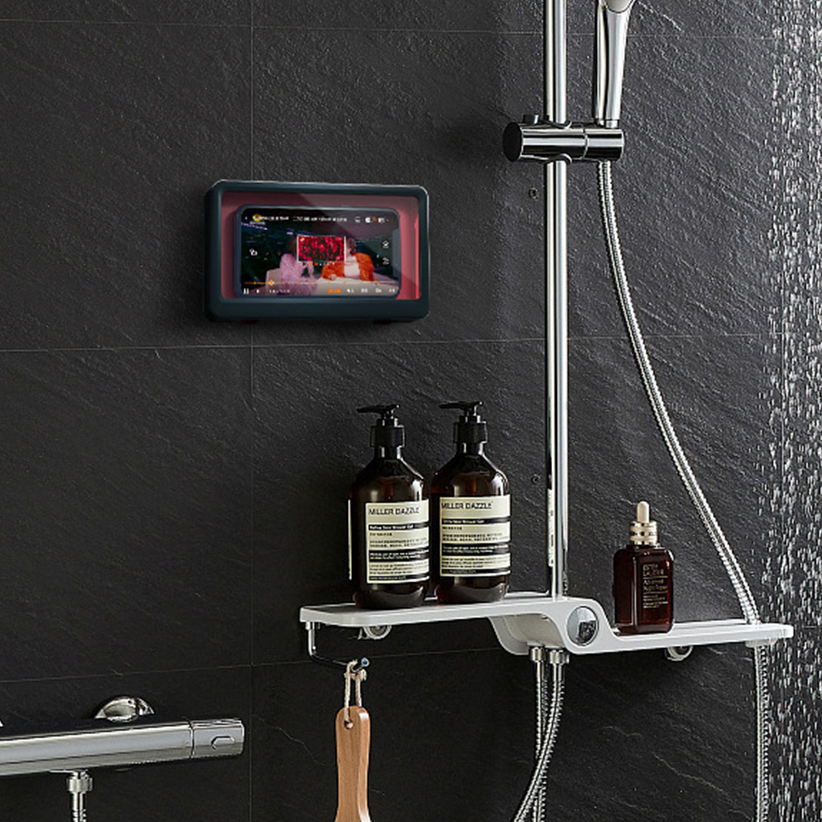Bathroom-Waterproof-Touch-Screen-Mobile-Cell-Phone-Holder-Case-Wall-Mount-Storage-Box-Under-68-inche-1750862-12