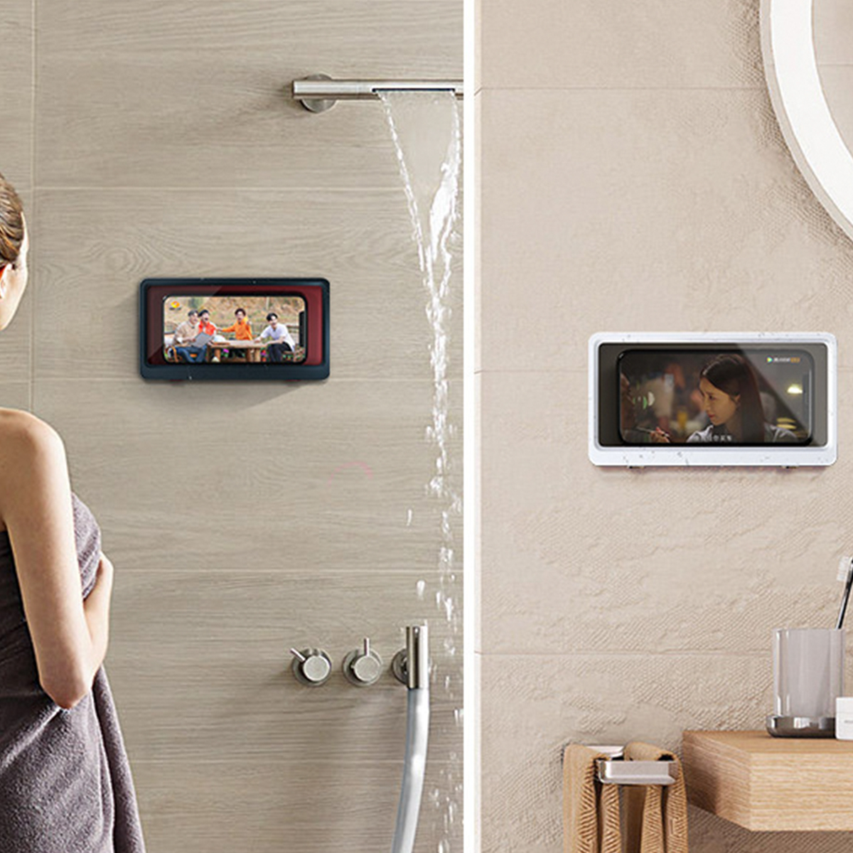 Bathroom-Waterproof-Touch-Screen-Mobile-Cell-Phone-Holder-Case-Wall-Mount-Storage-Box-Under-68-inche-1750862-13