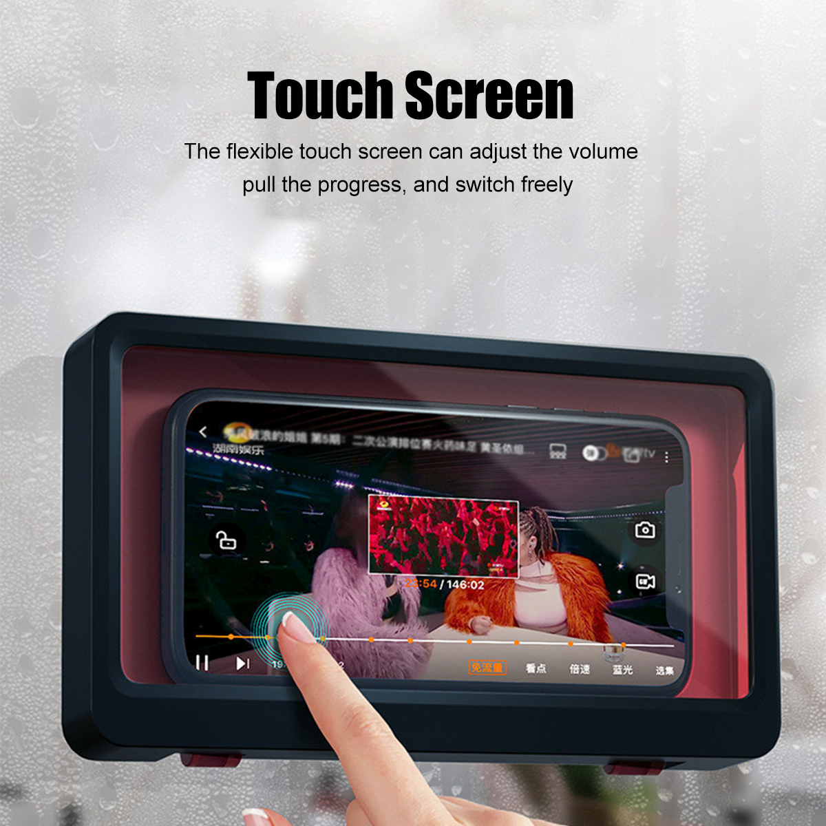 Bathroom-Waterproof-Touch-Screen-Mobile-Cell-Phone-Holder-Case-Wall-Mount-Storage-Box-Under-68-inche-1750862-4