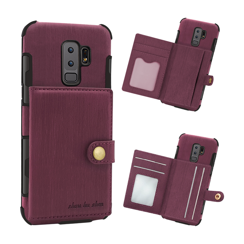 Brushed-Finish-Vintage-Wallet-Card-Slots-Protective-Case-For-Samsung-Galaxy-S9S9-Plus-1278389-3