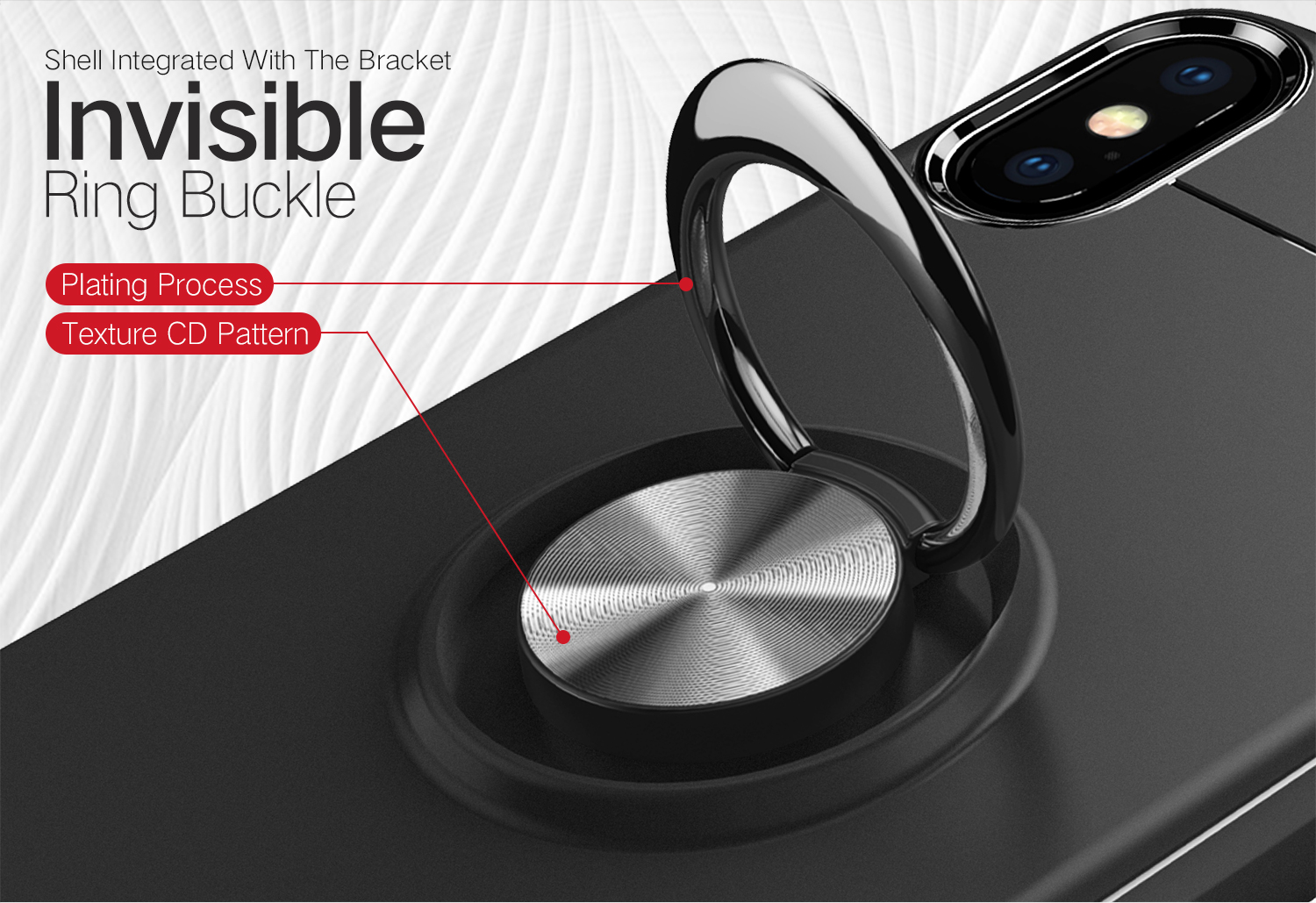 C-KU-Protective-Case-For-iPhone-XS-360ordm-Rotating-Ring-Grip-Kicktand-Back-Cover-1378405-6