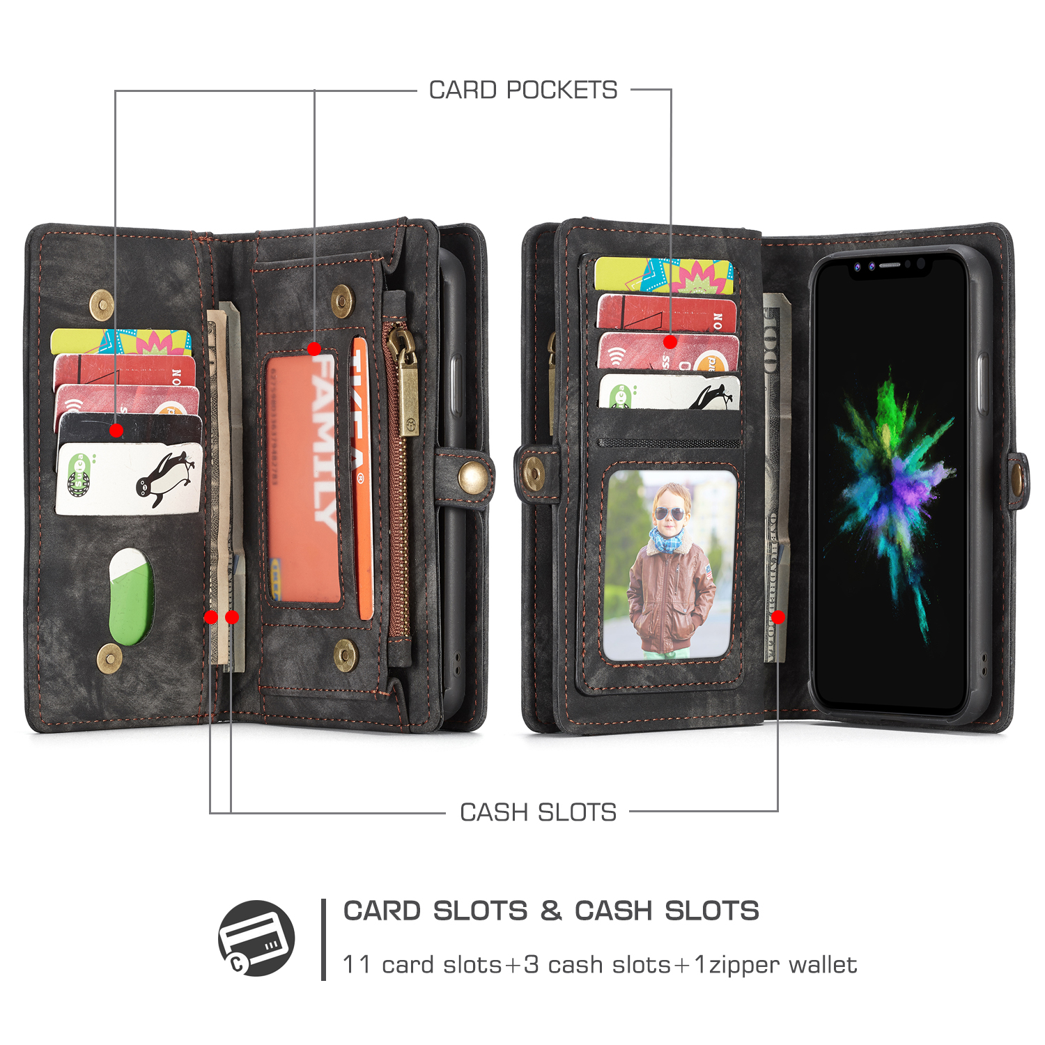 Caseme-Magnetic-Detachable-Zipper-Wallet-Cash-Pocket-Card-Slots-Protective-Case-For-iPhone-XR-1385366-2