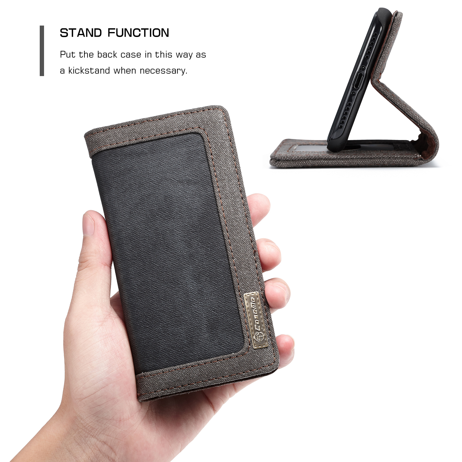 Caseme-Magnetic-Flip-Kickstand-Wallet-Card-Slot-Protective-Case-For-iPhone-XSX-1208046-4