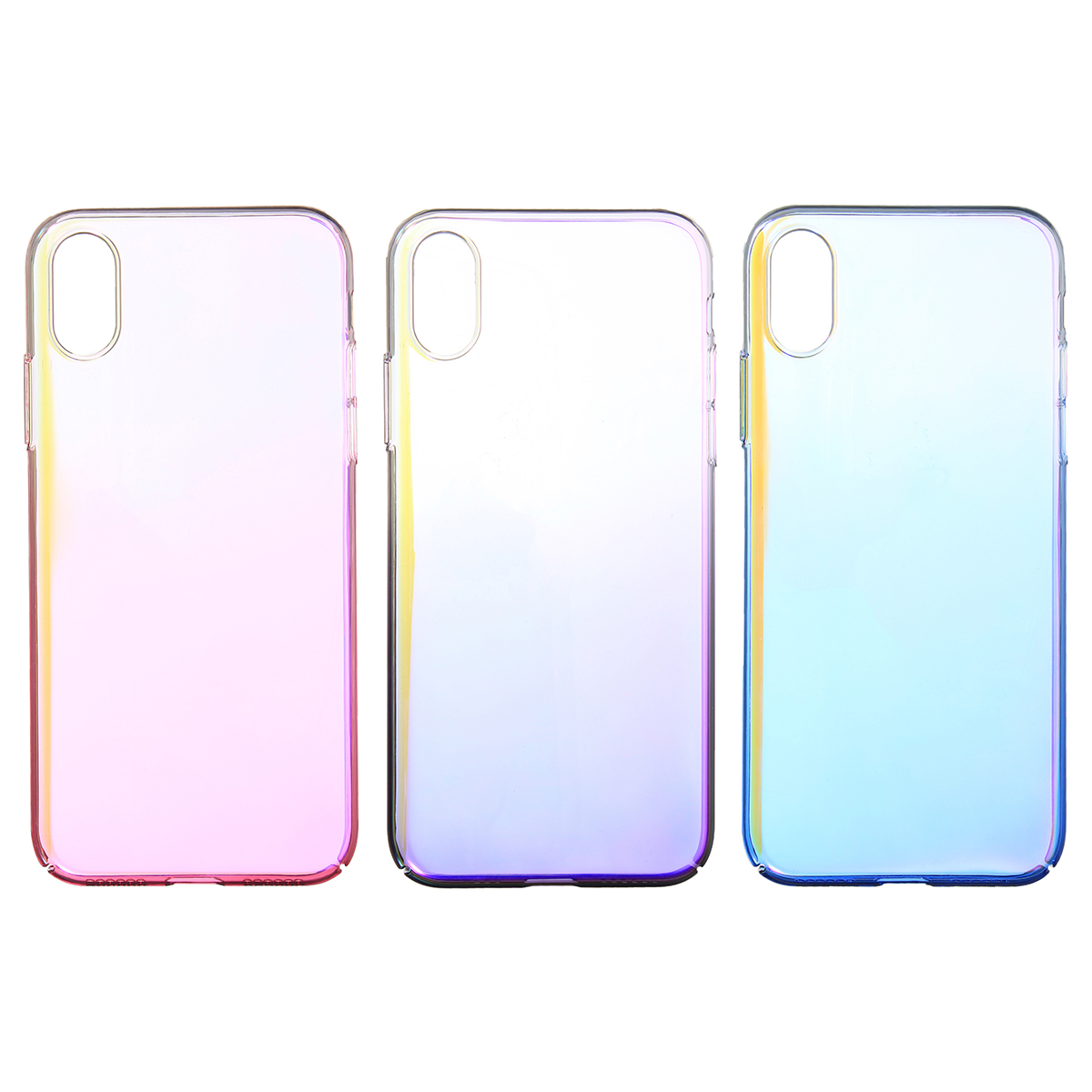 Color-Gradient-Shockproof-Transparent-Hard-PC-Case-Cover-for-iPhone-X-1213102-2