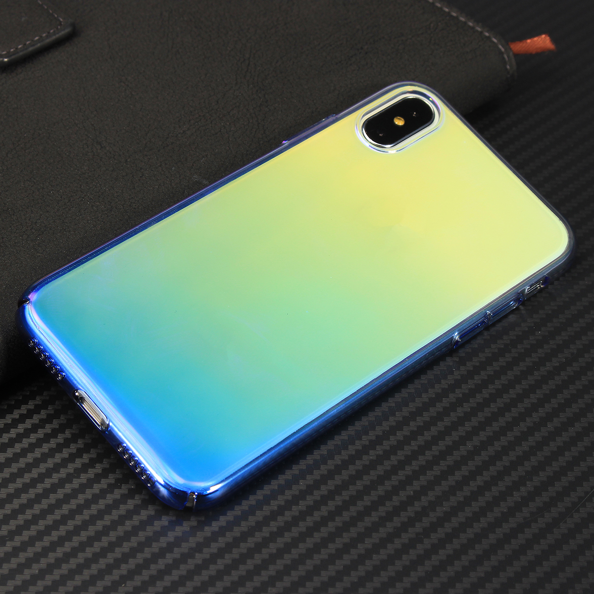 Color-Gradient-Shockproof-Transparent-Hard-PC-Case-Cover-for-iPhone-X-1213102-6