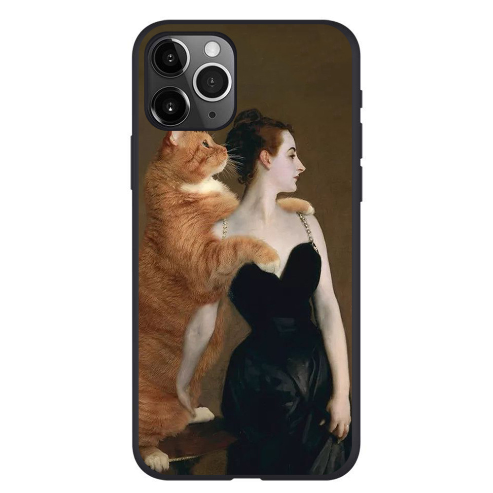 Creative-Retro-Oil-Painting-Gigantic-Cat-Pattern-Protective-Case-Back-Cover-for-iPhone-11--11-Pro--1-1727641-1