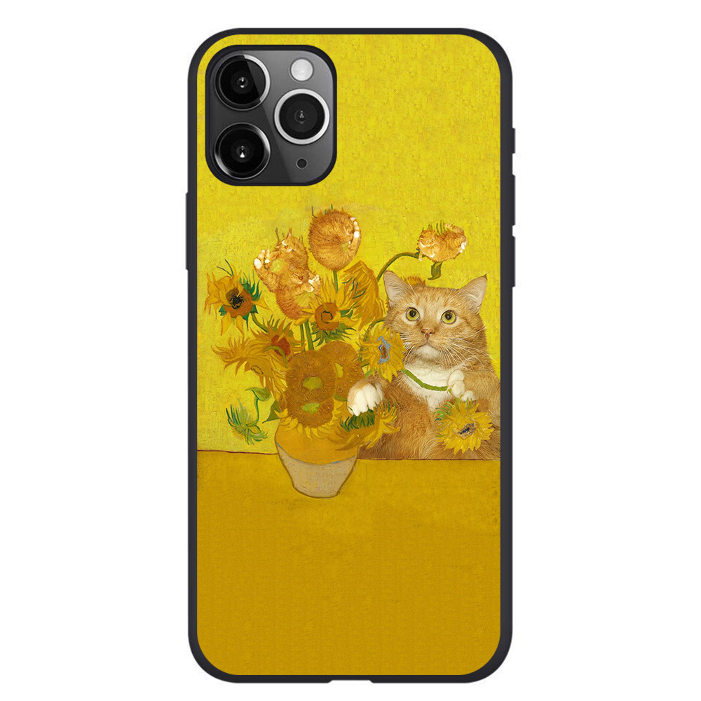 Creative-Retro-Oil-Painting-Gigantic-Cat-Pattern-Protective-Case-Back-Cover-for-iPhone-11--11-Pro--1-1727641-5