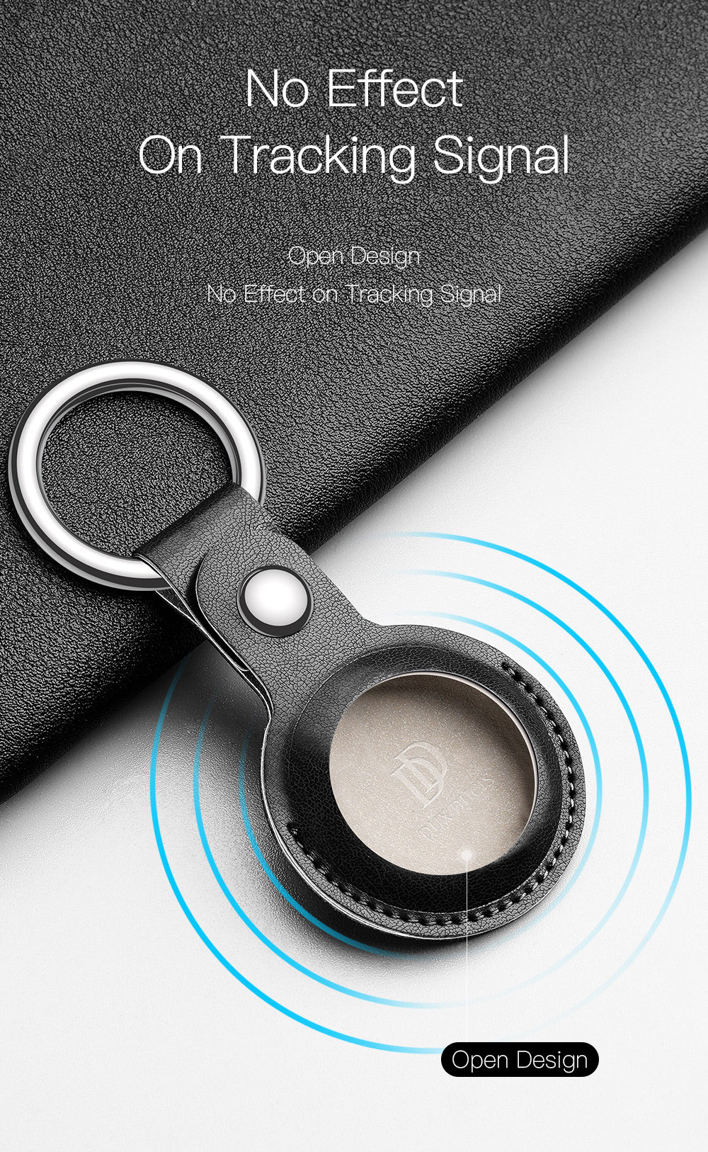 DUX-DUCIS-Portable-PU-Leather-Protective-Cover-Sleeve-with-Keychain-for-Apple-AirTag-bluetooth-Track-1851084-10