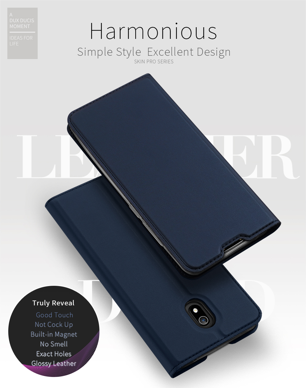 DUX-DUCIS-Xiaomi-Redmi-8A-Flip-Magnetic-With-Wallet-Card-Slot-Protective-Case-Non-original-1588798-1