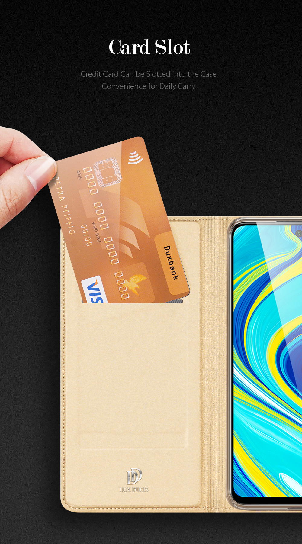 DUX-DUCIS-for-Xiaomi-Redmi-Note-9-Pro-Case-Flip-Magnetic-with-Card-Slot-Stand-Shockproof-PU-Leather--1695176-10