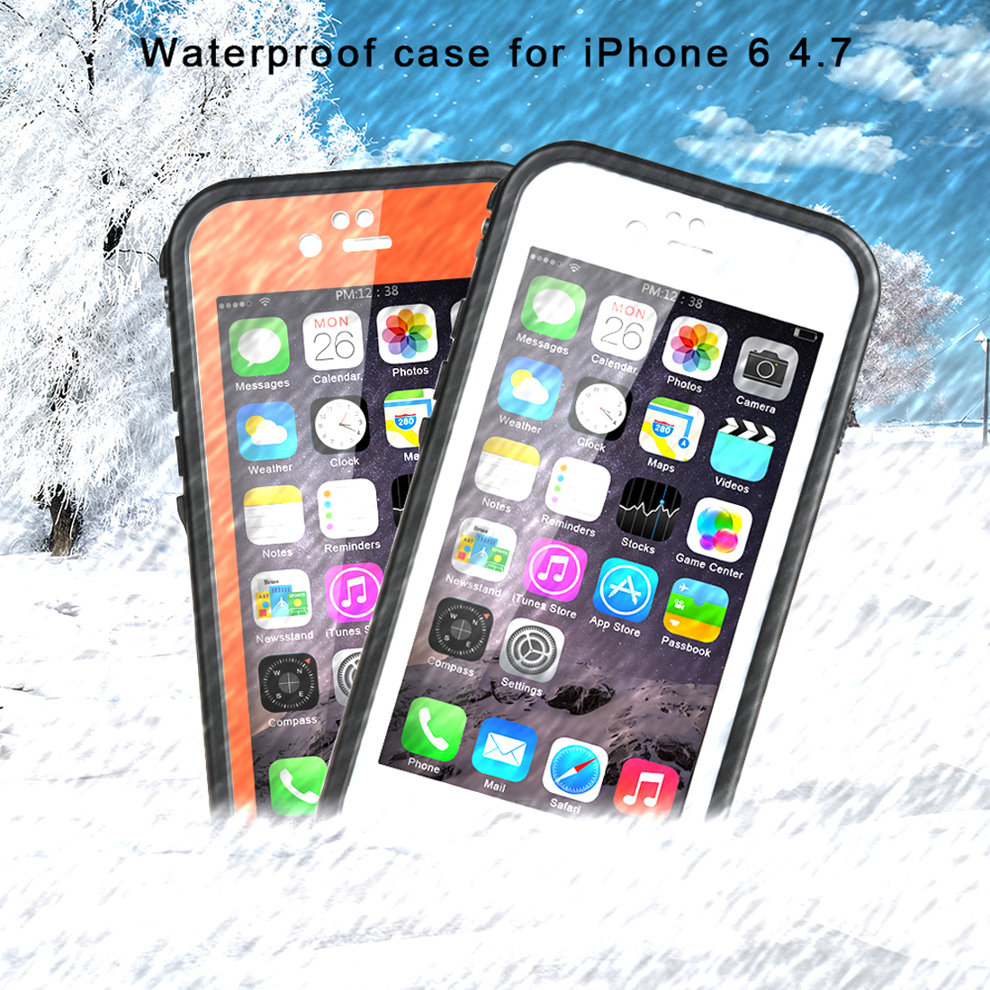 ELEGIANT-for-iPhone-6-47-inch-Waterproof-Case-Transparent-Touch-Screen-Shockproof-Full-Cover-Protect-1890355-2