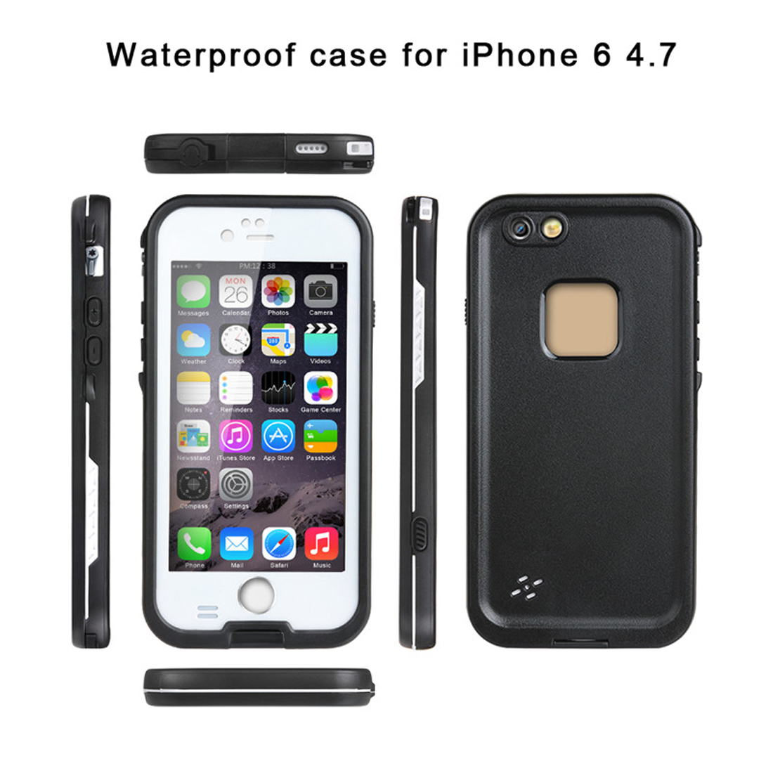 ELEGIANT-for-iPhone-6-47-inch-Waterproof-Case-Transparent-Touch-Screen-Shockproof-Full-Cover-Protect-1890355-4