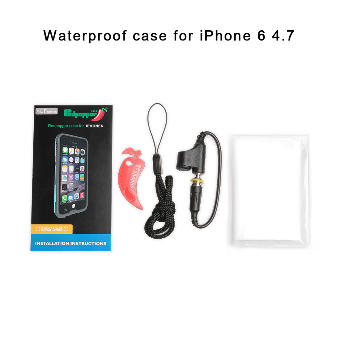 ELEGIANT-for-iPhone-6-47-inch-Waterproof-Case-Transparent-Touch-Screen-Shockproof-Full-Cover-Protect-1890355-7