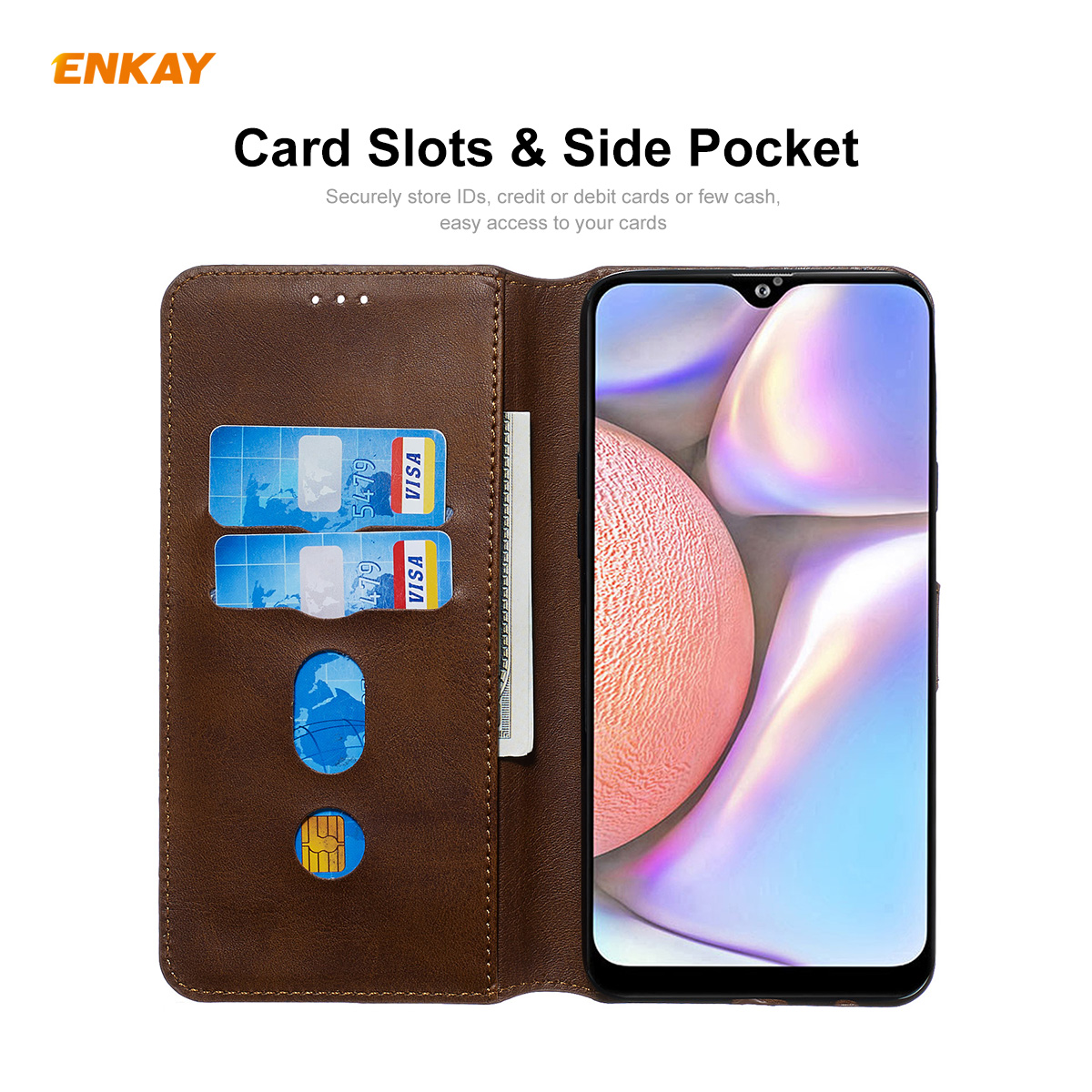 ENKAY-ENK-PUC026-for-Samsung-Galaxy-A10S--M01S-Case-Magnetic-Flip-with-Multi-Card-Slot-Stand-PU-Leat-1789369-5