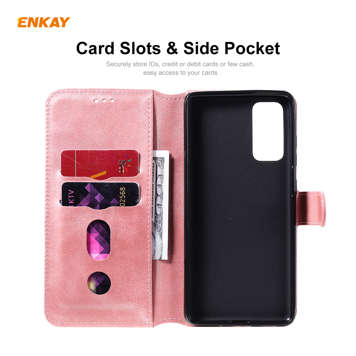 ENKAY-for-POCO-X3-PRO---POCO-X3-NFC-Case-Magnetic-Flip-with-Multi-Card-Slot-Stand-PU-Leather--TPU-Sh-1789338-6
