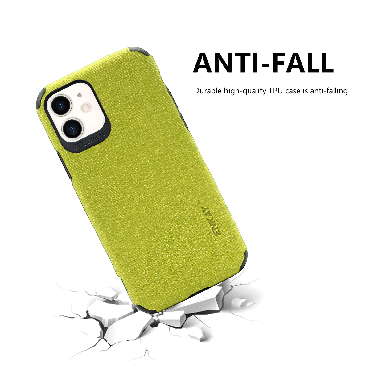 Enkay-2-in-1-Canvas-Pattern-with-Bumpers-Shockproof-PU-Leather-Protective-Case--9H-Anti-Explosion-Hi-1725069-13