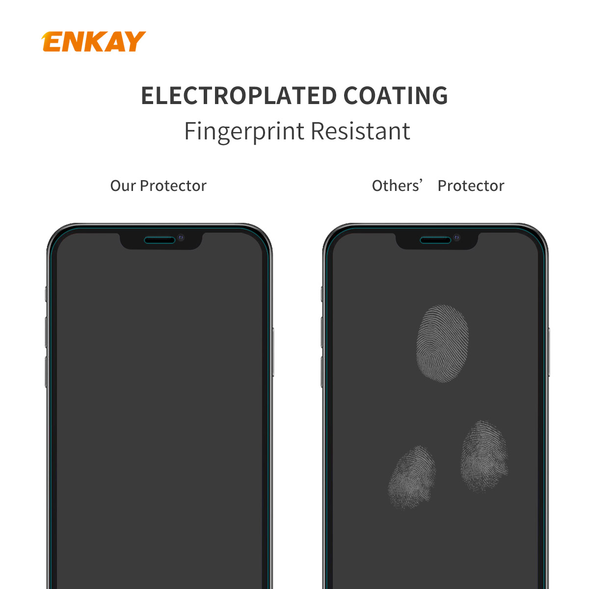 Enkay-2-in-1-for-iPhone-12-Mini-Accessories-with-Airbags-Non-Yellow-Transparent-TPU-Protective-Case--1770213-2