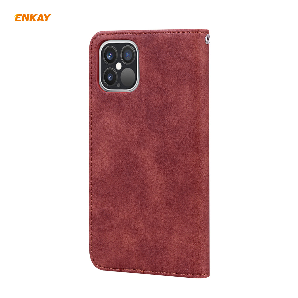 Enkay-for-iPhone-12-Pro-Max-Case-Business-Magnetic-Flip-with-Card-Slot-Stand-PU-Leather--TPU-Full-Co-1755830-15