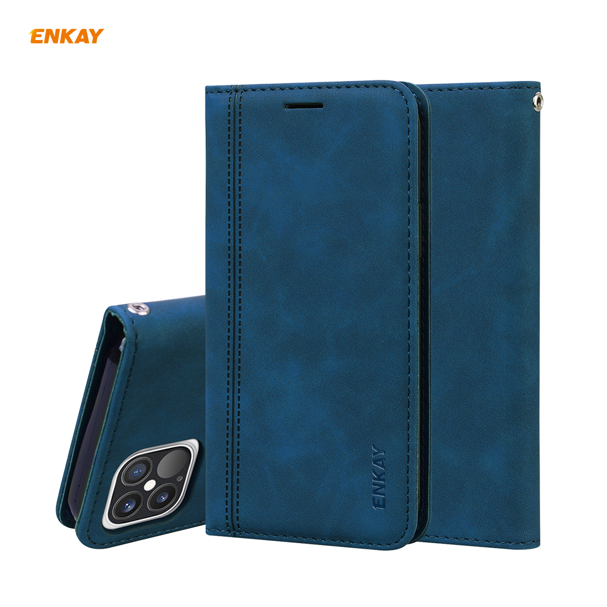 Enkay-for-iPhone-12-Pro-Max-Case-Business-Magnetic-Flip-with-Card-Slot-Stand-PU-Leather--TPU-Full-Co-1755830-10